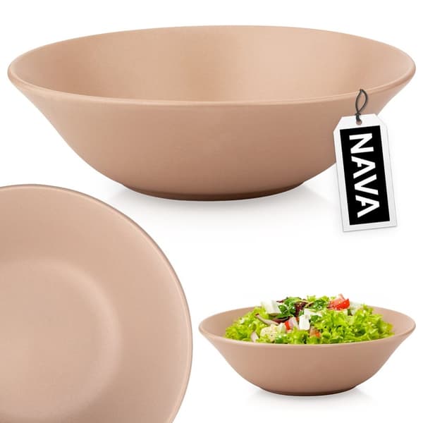Beige keramisk salatskål SOHO 23,5 cm, 1,1 l