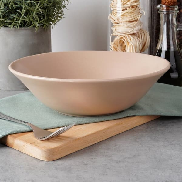 Beige keramisk salatskål SOHO 23,5 cm, 1,1 l