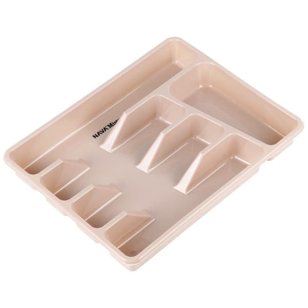 Bestikkinnsats for skuff beige MISTY 33,5 cm