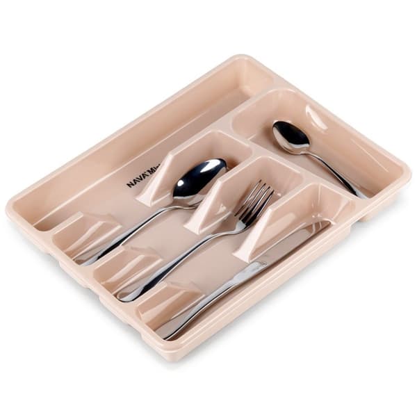 Bestikkinnsats for skuff beige MISTY 33,5 cm