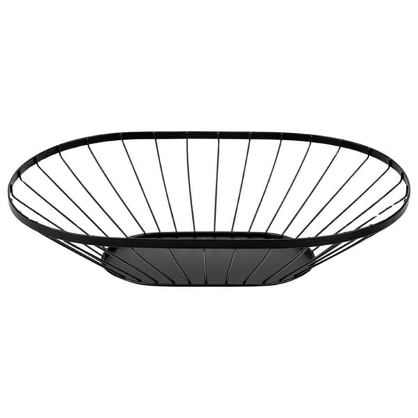 Fruktkorg metall svart MISTY 40,5x25,5 cm