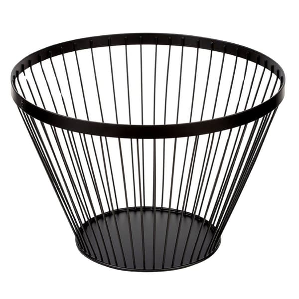 Fruktkorg metall svart MISTY 30 cm