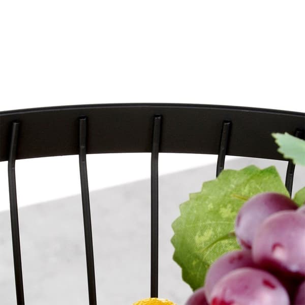 Fruktkorg metall svart MISTY 30 cm