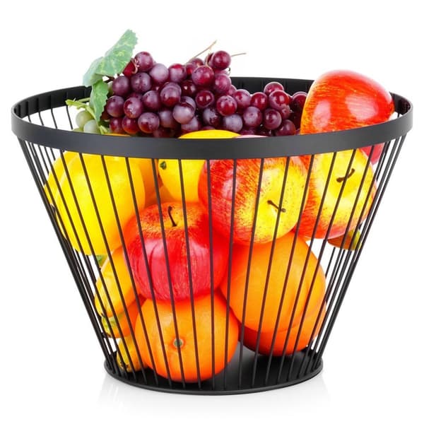 Fruktkorg metall svart MISTY 30 cm