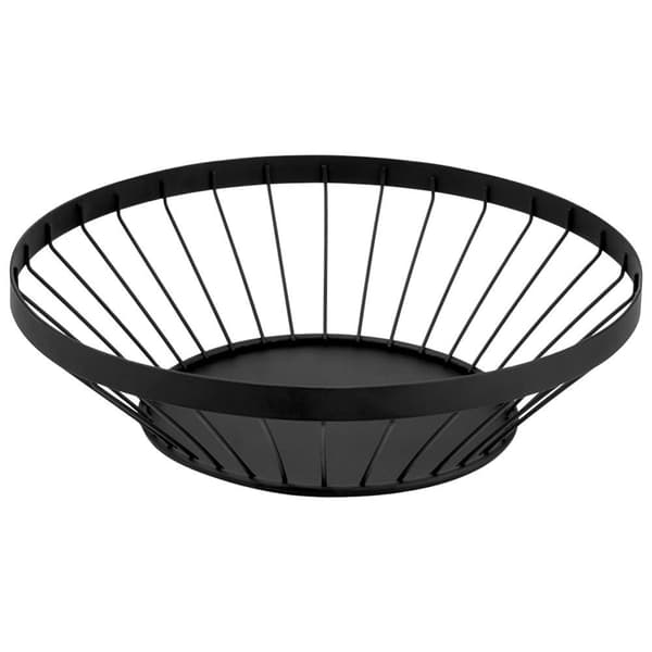 Fruktkurv metall sort MISTY 28 cm
