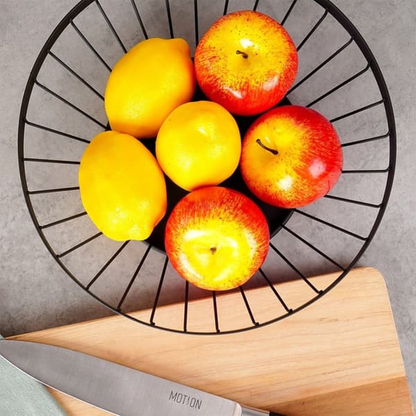 Fruktkurv metall sort MISTY 28 cm