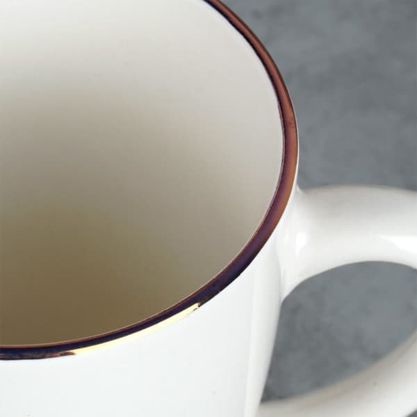 Hvidt porcelænskrus 200 ml