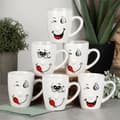Miniatyrbillede 2 af 7: Keramikkrus smiley 350 ml 6 stk.