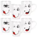 Miniatyrbillede 1 af 7: Keramikkrus smiley 350 ml 6 stk.