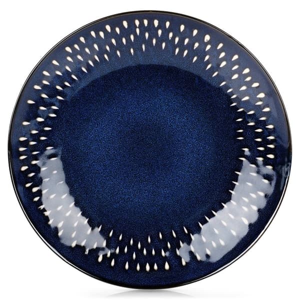 Keramisk desserttallrik, marinblå, 22 cm