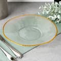 Miniatyrbild 5 av 7: Glas dessert tallrik guld 21 cm