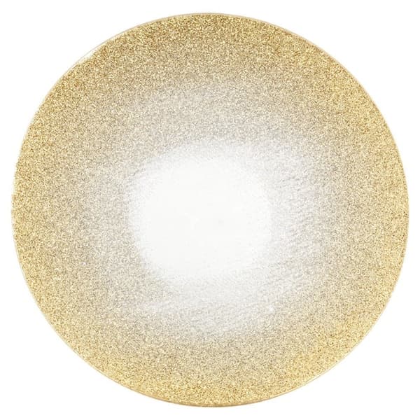 Teline koristeellisille kynttiläkoostumuksille, peililasi, glitter, 15 cm