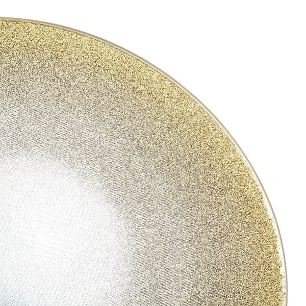Teline koristeellisille kynttiläkoostumuksille, peililasi, glitter, 15 cm