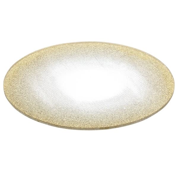 Teline koristeellisille kynttiläkoostumuksille, peililasi, glitter, 15 cm
