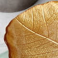 Miniatyrbillede 4 af 8: Serveringsfad af bladguld 27,5x24 cm