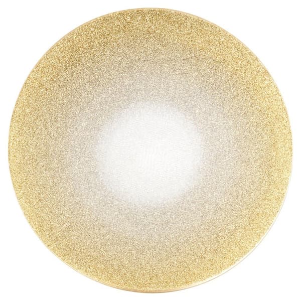 Teline koristeellisille kynttiläkoostumuksille, peililasi, glitter, 20 cm