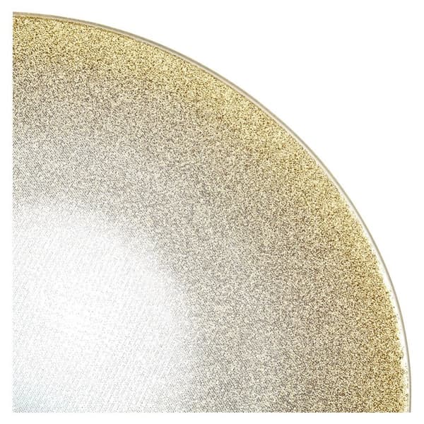 Teline koristeellisille kynttiläkoostumuksille, peililasi, glitter, 20 cm