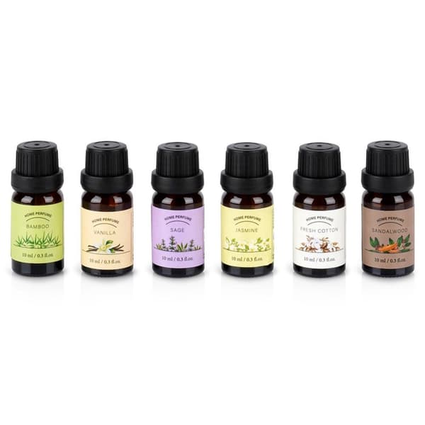 Sett med eteriske oljer 10 ml 6 stk.