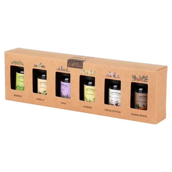 Sett med eteriske oljer 10 ml 6 stk.