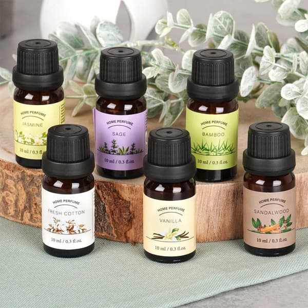 Sett med eteriske oljer 10 ml 6 stk.