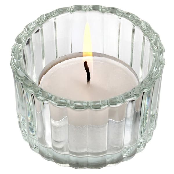 Telysholder i glass 5,7 cm 2 stk.