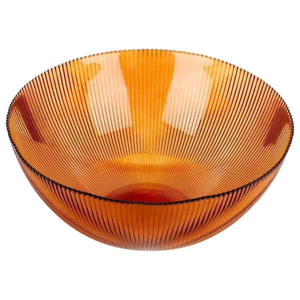 Amber glass salatbolle 28 cm, 4 l