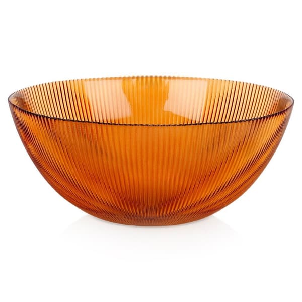 Amber glass salatbolle 28 cm, 4 l