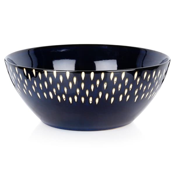 Keramisk salatskål, marineblå, 23 cm, 2 l