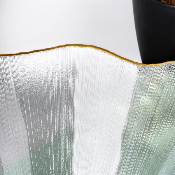 Salatskål glas guld 21 cm, 1,2 l