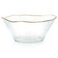 Miniatyrbillede 1 af 7: Salatskål glas guld 21 cm, 1,2 l
