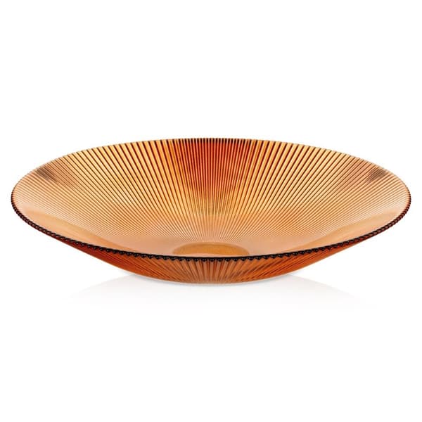 Gul glasskål 30 cm, 1,5 l