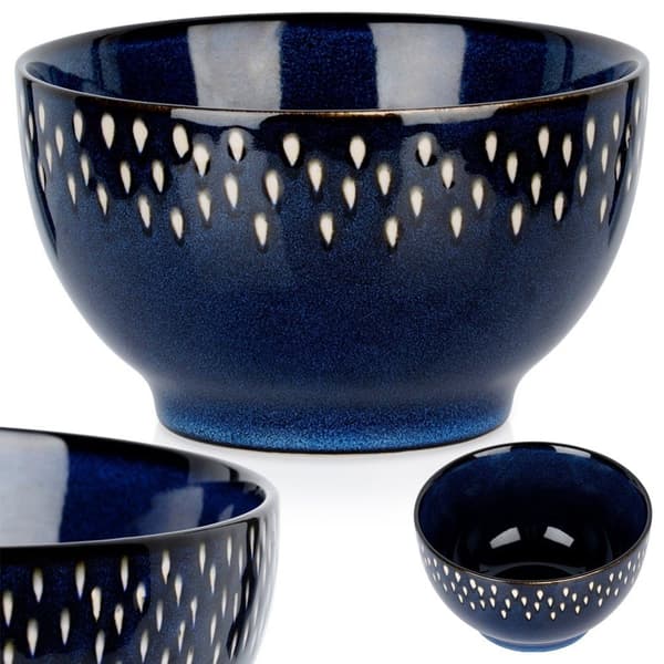 Keraaminen kulho, laivastonsininen, 14 cm, 650 ml