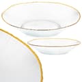 Miniatyrbillede 7 af 7: Salatskål glas guld 29,5 cm, 1,6 l