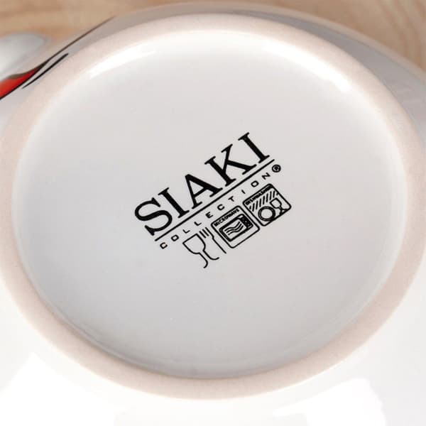 Keramiske smileyskåler 13,5 cm, 550 ml 6 stk.
