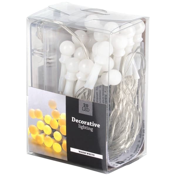 Batteridrevet julelys 20 LED 200 cm