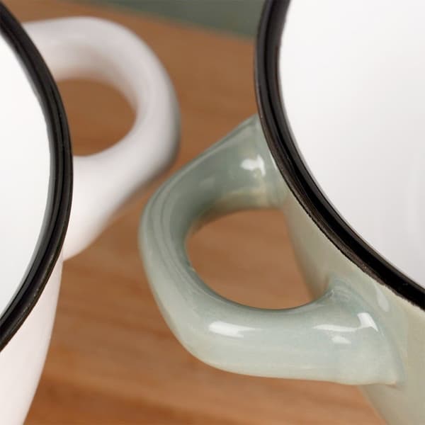 Keramisk buljongskål 600 ml 4 stk.