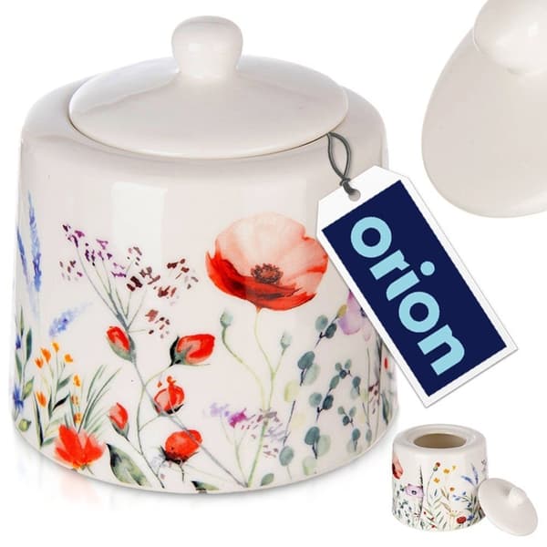 Hvid porcelænssukkerskål MAKI 320 ml