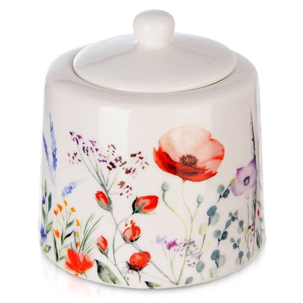Hvid porcelænssukkerskål MAKI 320 ml