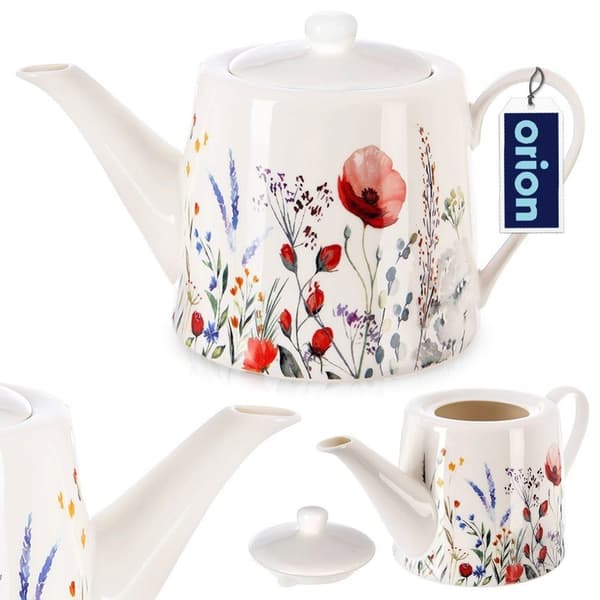 Kaffe- og tekanne porselen MAKI 1 l