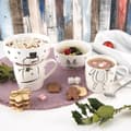 Miniatyrbillede 2 af 6: Børnekrus i porcelæn med skål, 2 stk
