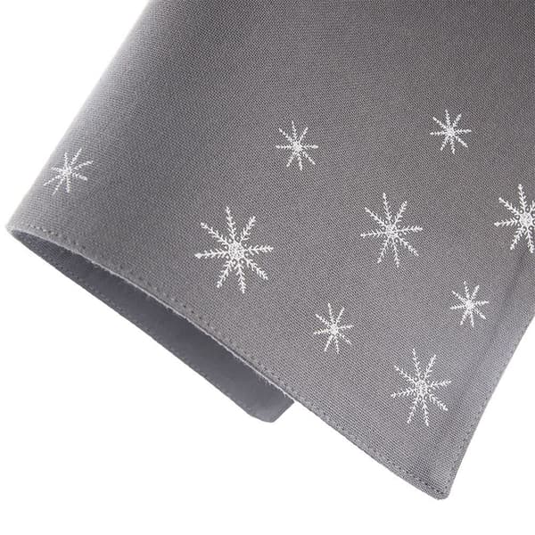 Bomullsbordmatte julegrå BORDBLAD 33,5x26 cm