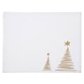 Miniatyrbilde 1 av 5: Bordmatte i bomull, julehvit, JULETRE 33,5x26 cm