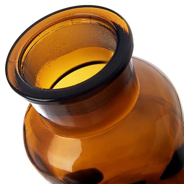 Brun matbehållare i glas med vidhalsad kork 250 ml