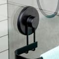 Miniatyrbilde 5 av 9: Håndklestativ i sort metall med sugekopper 60x8,5x11 cm