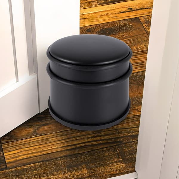 Dørprop stål sort 9 cm