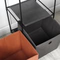 Miniatyrbilde 5 av 8: Metallhylle med beholdere 34,5x34,5x100 cm