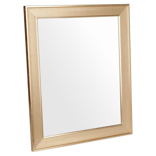 Rektangulär väggspegel i guld 49,5x59,5 cm
