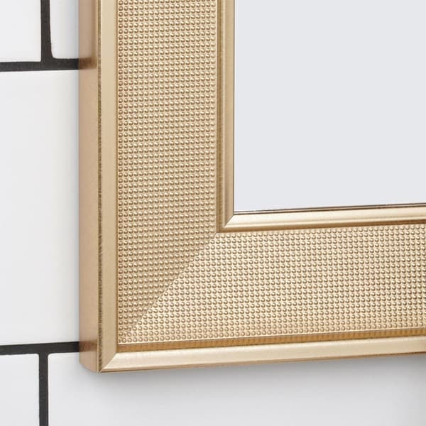 Rektangulär väggspegel i guld 49,5x59,5 cm