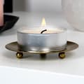 Miniatyrbillede 2 af 7: Lysestage, metal, guld, 8,5 cm