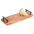Miniatyrbillede 1 af 6: Serveringsbakke i træ med hanke 40x15,5 cm